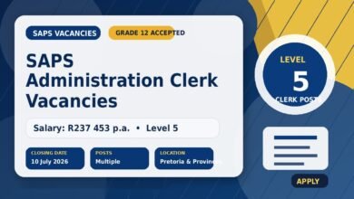 SAPS Administration Clerk Vacancies